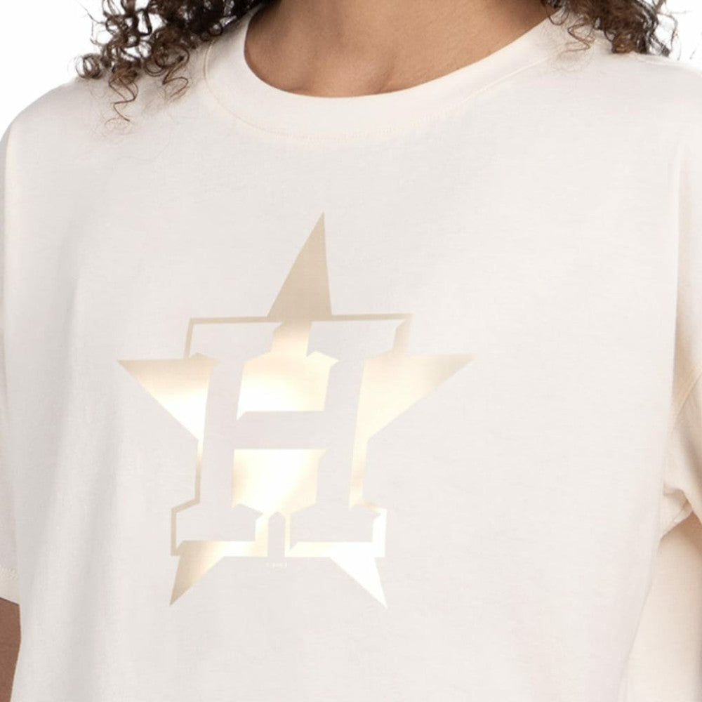 Houston Astros Starter Women's Pastels Boxy Cropped T-Shirt Sale