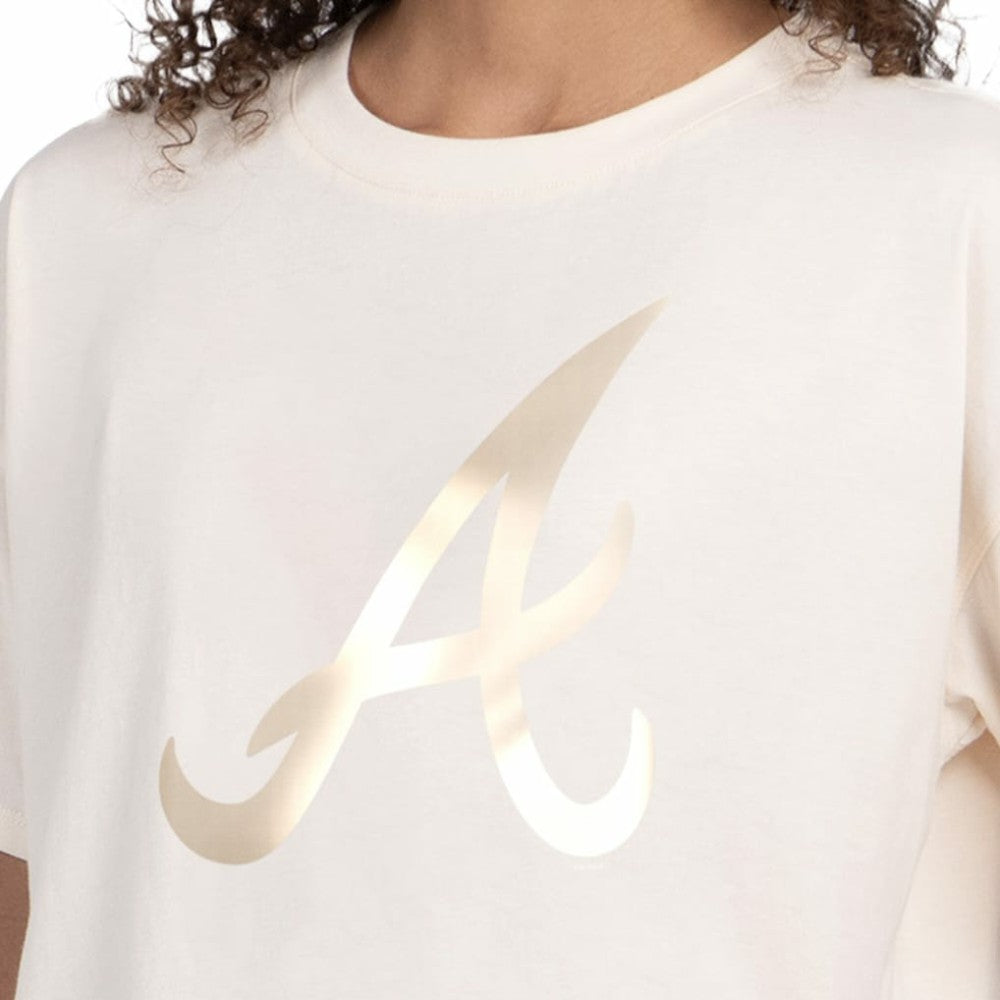 Atlanta Braves Starter Women's Pastels Boxy Cropped T-Shirt On Sale