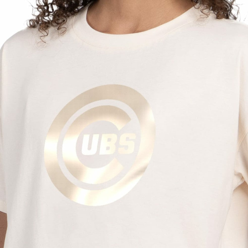 Chicago Cubs Starter Women's Pastels Boxy Cropped T-Shirt Clearance
