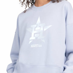 Houston Astros Starter Women's Pastels Boxy Fleece Sweatshirt Clearance