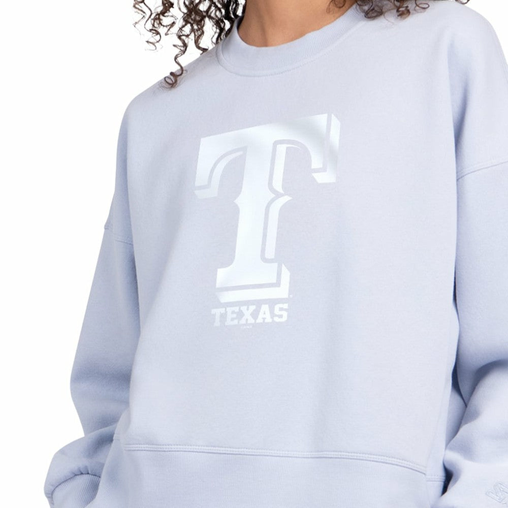 Texas Rangers Starter Women's Pastels Boxy Fleece Sweatshirt Lifestyle