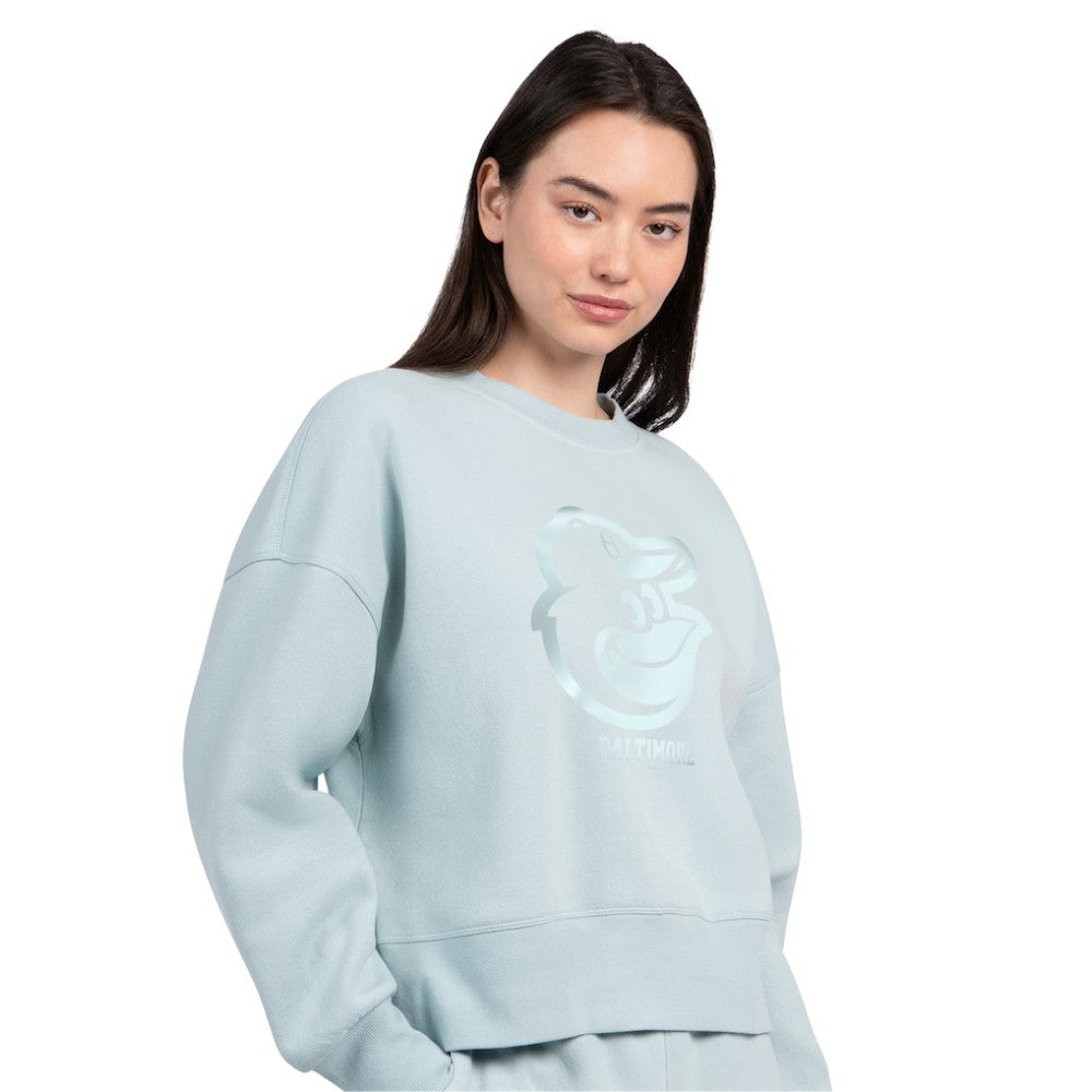 Baltimore Orioles Starter Women's Pastels Boxy Fleece Sweatshirt Near Me