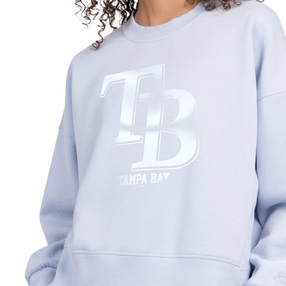 Tampa Bay Rays Starter Women's Pastels Boxy Fleece Sweatshirt Sale