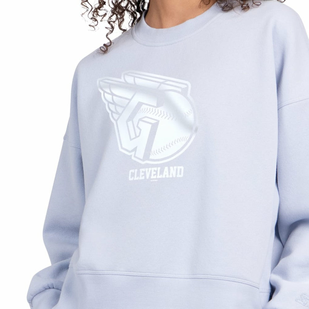 Cleveland Guardians Starter Women's Pastels Boxy Fleece Sweatshirt discount