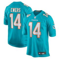 Quinn Ewers Miami Dolphins Team Game Jersey Aqua - Nike