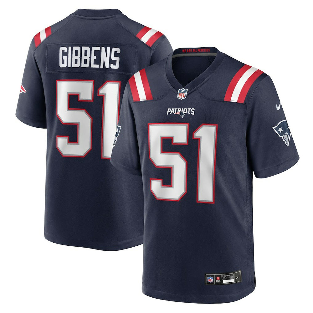 Jack Gibbens New England Patriots Team Game Jersey Navy - Nike