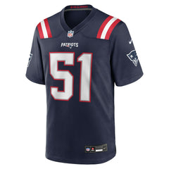 Jack Gibbens New England Patriots Team Game Jersey Navy - Nike