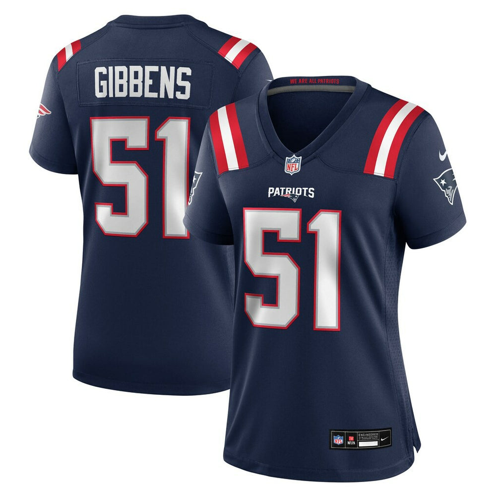 Jack Gibbens New England Patriots Women's Team Game Jersey Navy - Nike