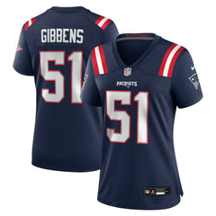 Jack Gibbens New England Patriots Women's Team Game Jersey Navy - Nike