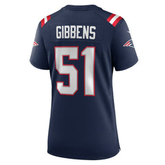 Jack Gibbens New England Patriots Women's Team Game Jersey Navy - Nike