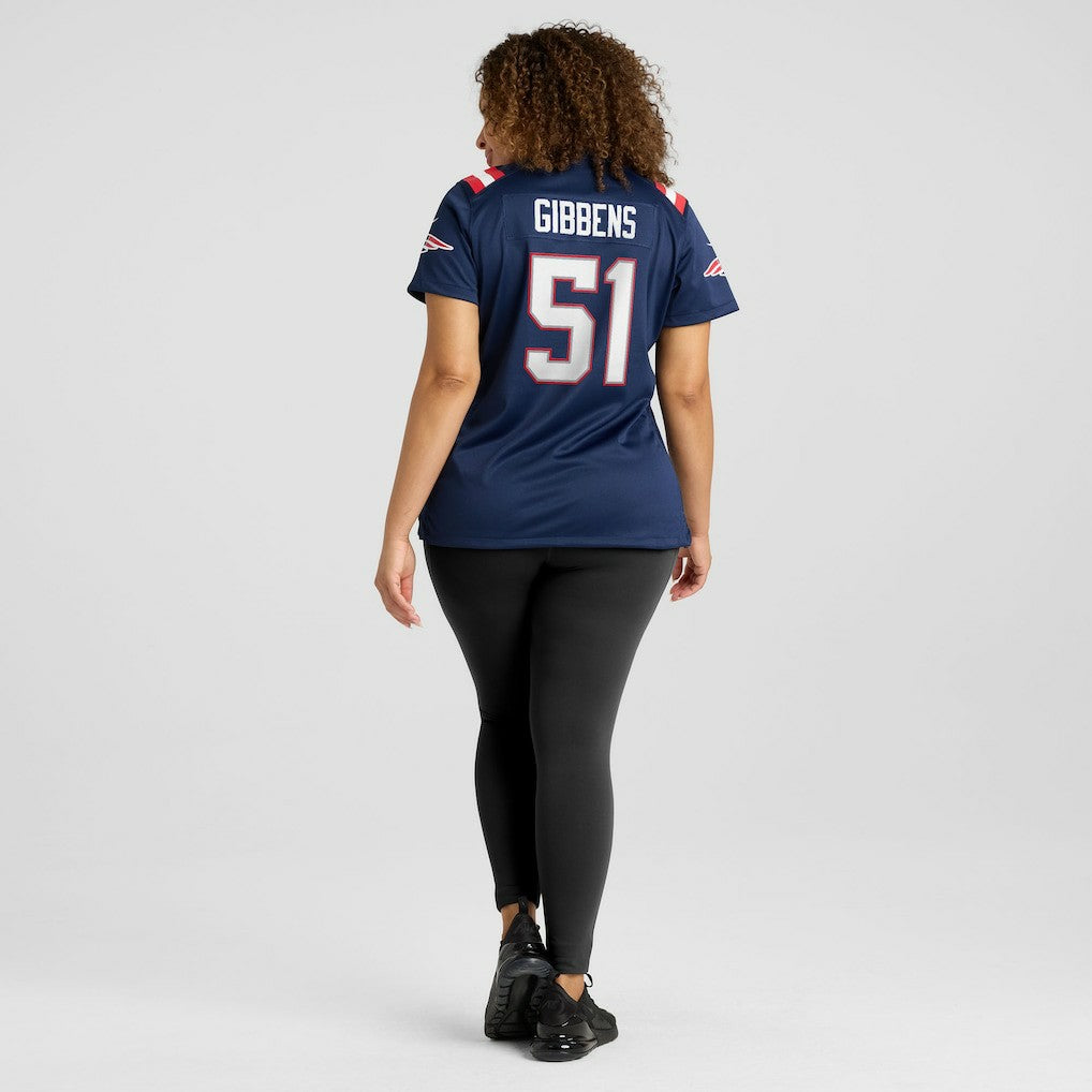 Jack Gibbens New England Patriots Women's Team Game Jersey Navy - Nike
