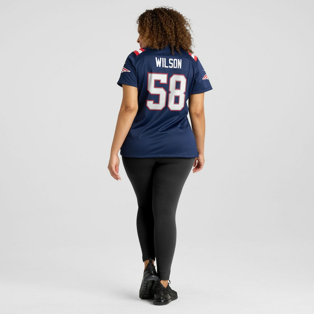 Jared Wilson New England Patriots Women's Team Game Jersey Navy - Nike