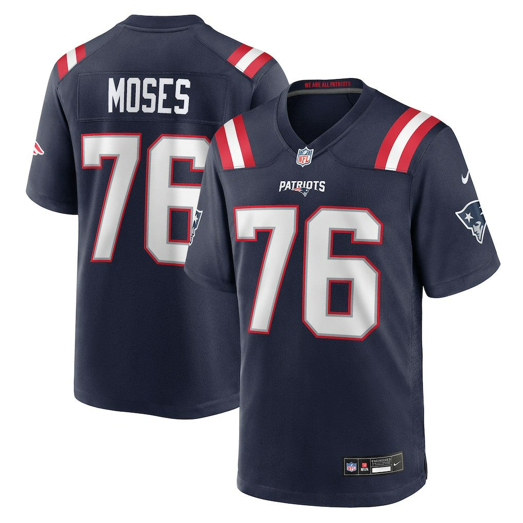 Morgan Moses New England Patriots Team Game Jersey Navy - Nike