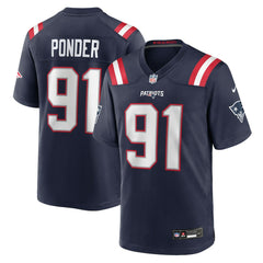 Elijah Ponder New England Patriots Team Game Jersey Navy - Nike