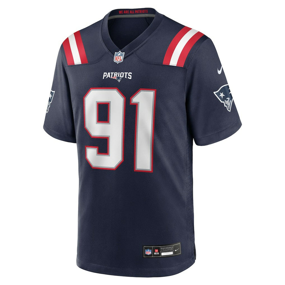 Elijah Ponder New England Patriots Team Game Jersey Navy - Nike