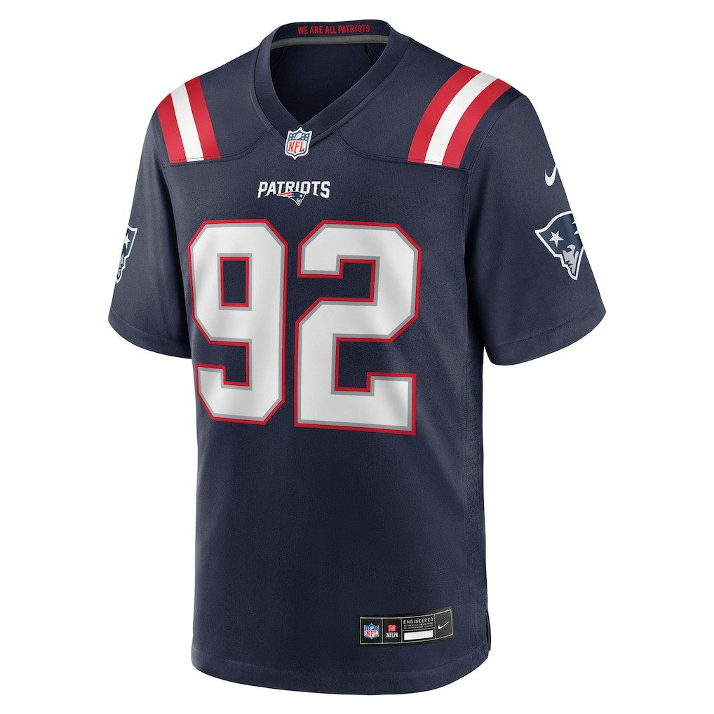 Joshua Farmer New England Patriots Team Game Jersey Navy - Nike