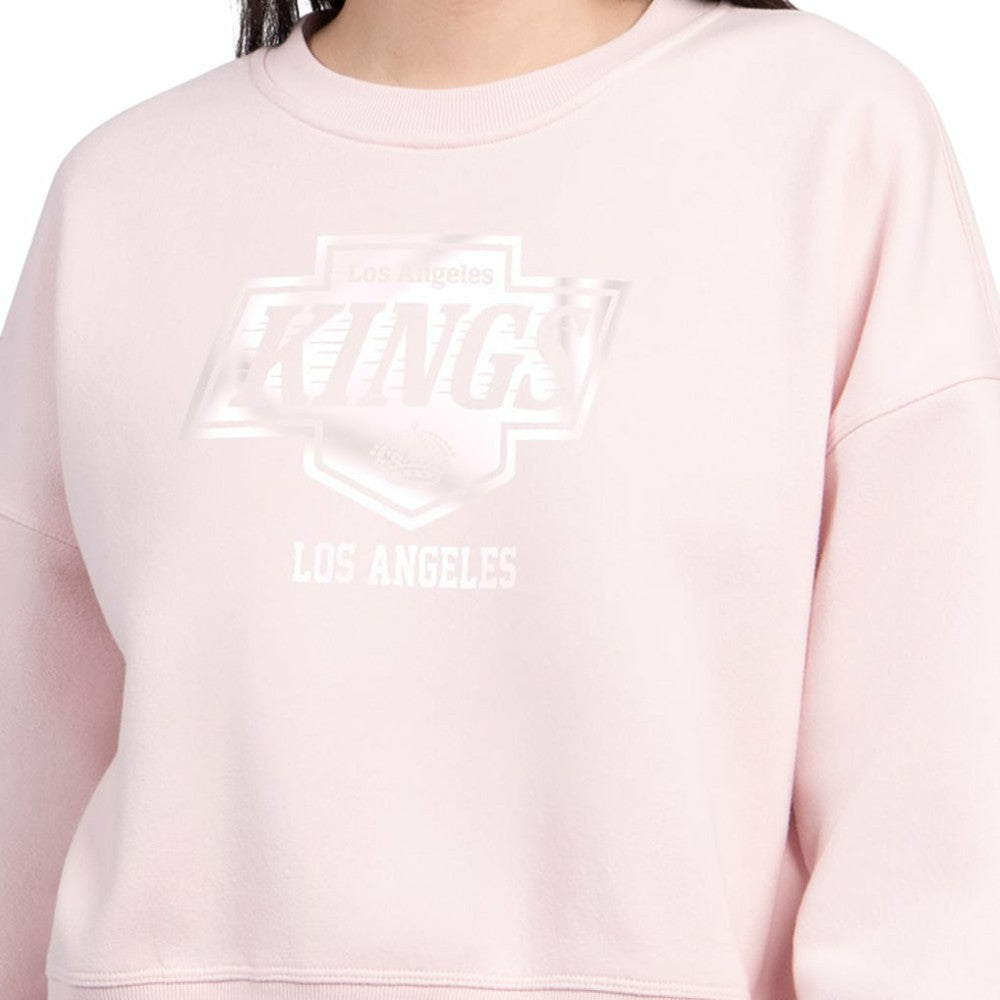 Los Angeles Kings - Starter Women's Boxy Cropped Sweatshirt Pink