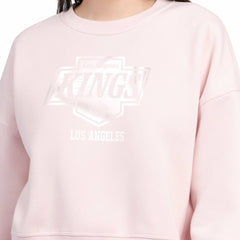 Los Angeles Kings - Starter Women's Boxy Cropped Sweatshirt Pink