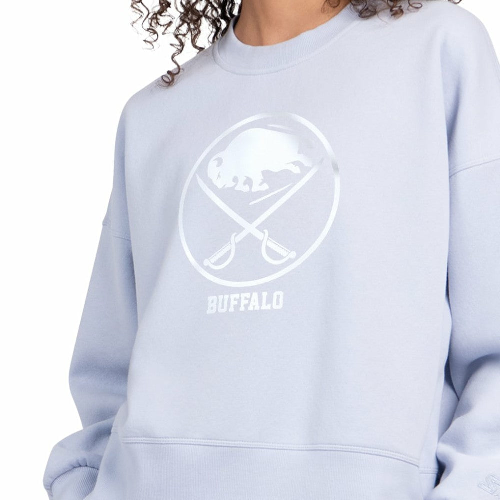 Buffalo Sabres - Starter Women's Boxy Cropped Sweatshirt Blue