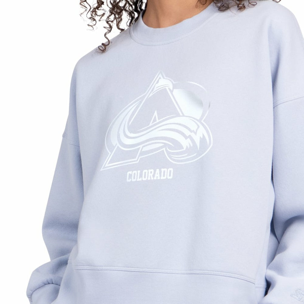 Colorado Avalanche - Starter Women's Boxy Cropped Sweatshirt Blue