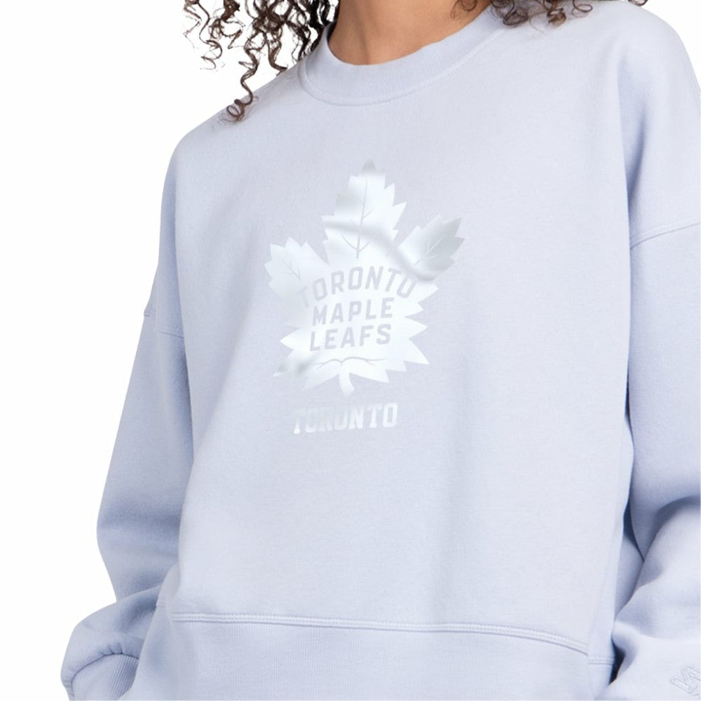 Toronto Maple Leafs - Starter Women's Boxy Cropped Sweatshirt Blue