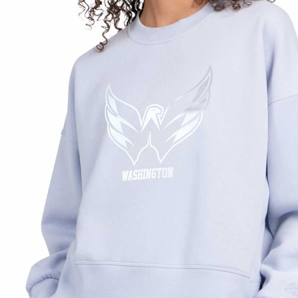 Washington Capitals Starter Women's Boxy Cropped Sweatshirt Blue