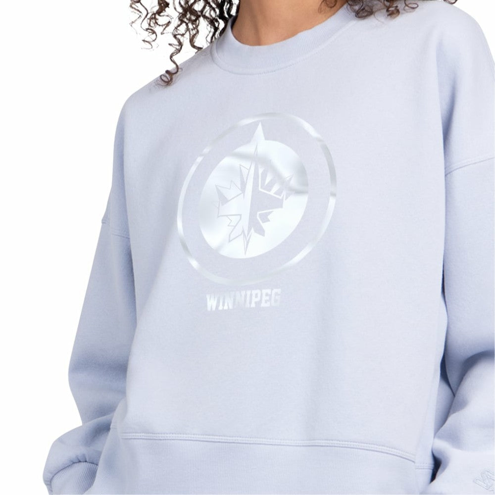 Winnipeg Jets - Starter Women's Boxy Cropped Sweatshirt Blue