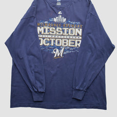 Milwaukee Brewers Majestic 2011 Long Sleeve T-Shirt Clearance