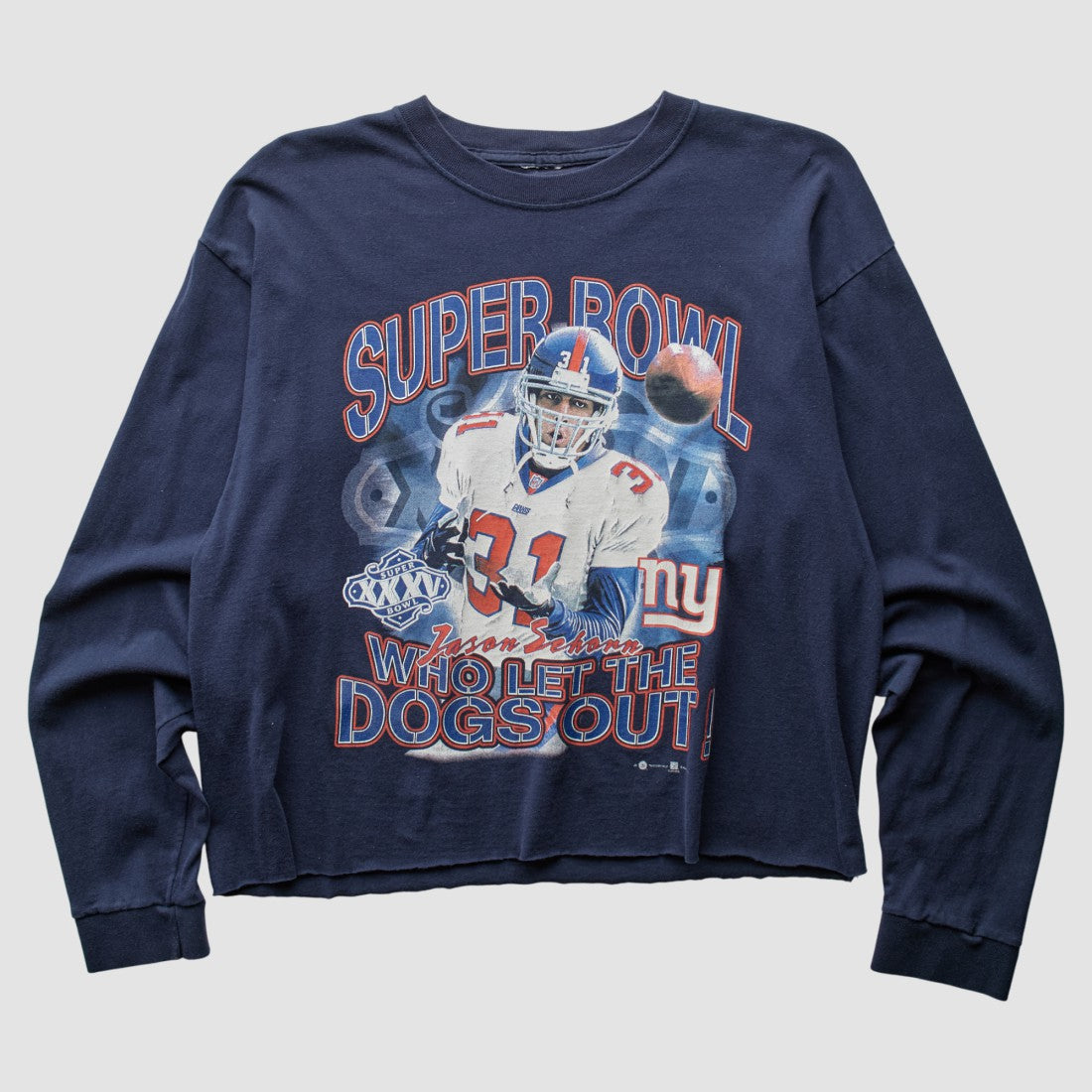 New York Giants 2001 T-Shirt Navy Vintage - Fanatics