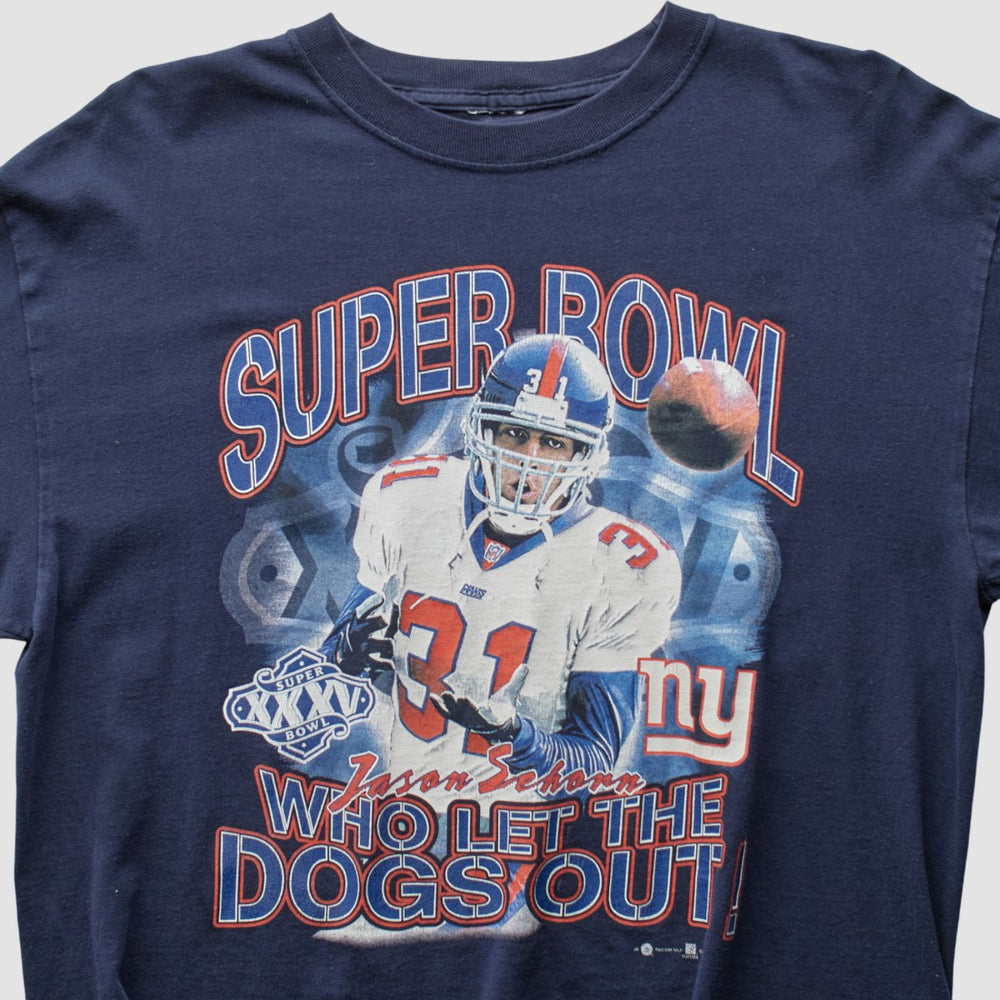 New York Giants 2001 T-Shirt Navy Vintage - Fanatics