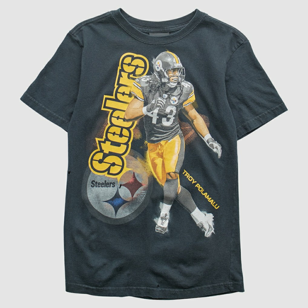 Pittsburgh Steelers Reebok 2000s T-Shirt Black Vintage - Fanatics