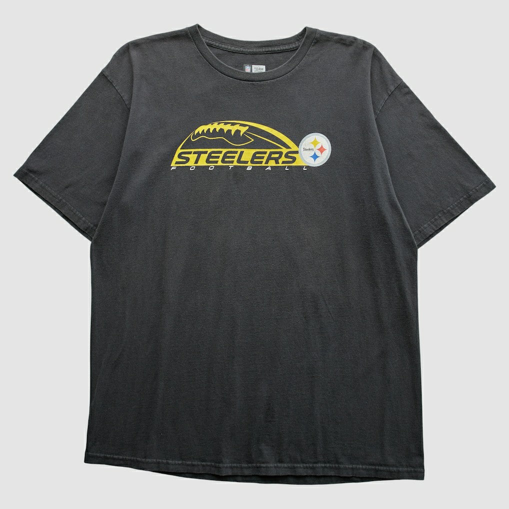 Pittsburgh Steelers 2010s T-Shirt Black Vintage - Fanatics