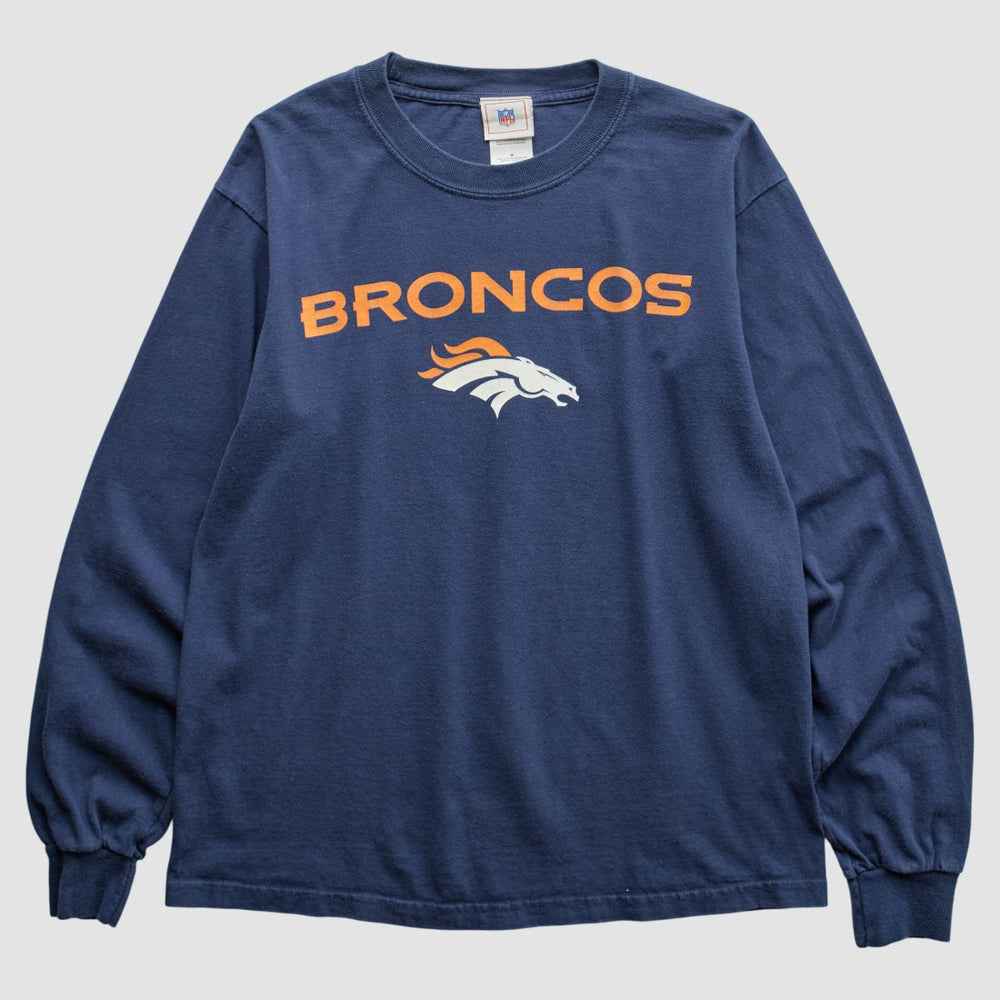 Denver Broncos NFL 2000s T-Shirt Navy Vintage - Fanatics