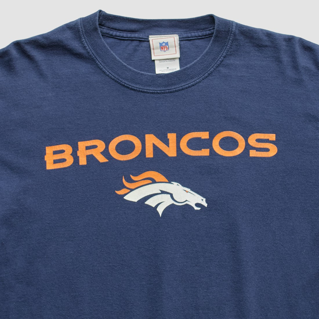Denver Broncos NFL 2000s T-Shirt Navy Vintage - Fanatics
