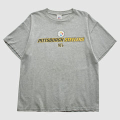 Pittsburgh Steelers NFL 2000s T-Shirt Gray Vintage - Fanatics