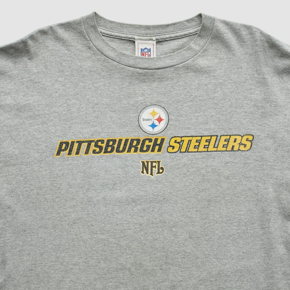 Pittsburgh Steelers NFL 2000s T-Shirt Gray Vintage - Fanatics