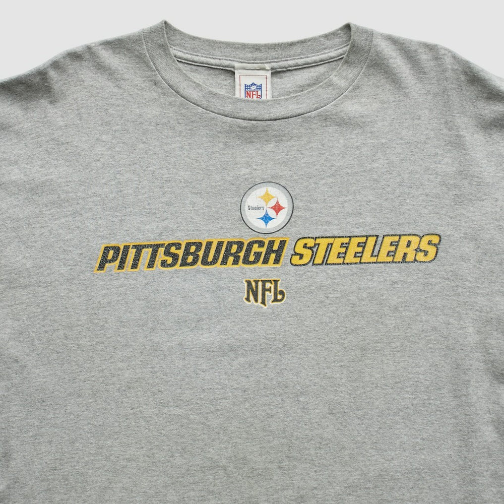 Pittsburgh Steelers NFL 2000s T-Shirt Gray Vintage - Fanatics