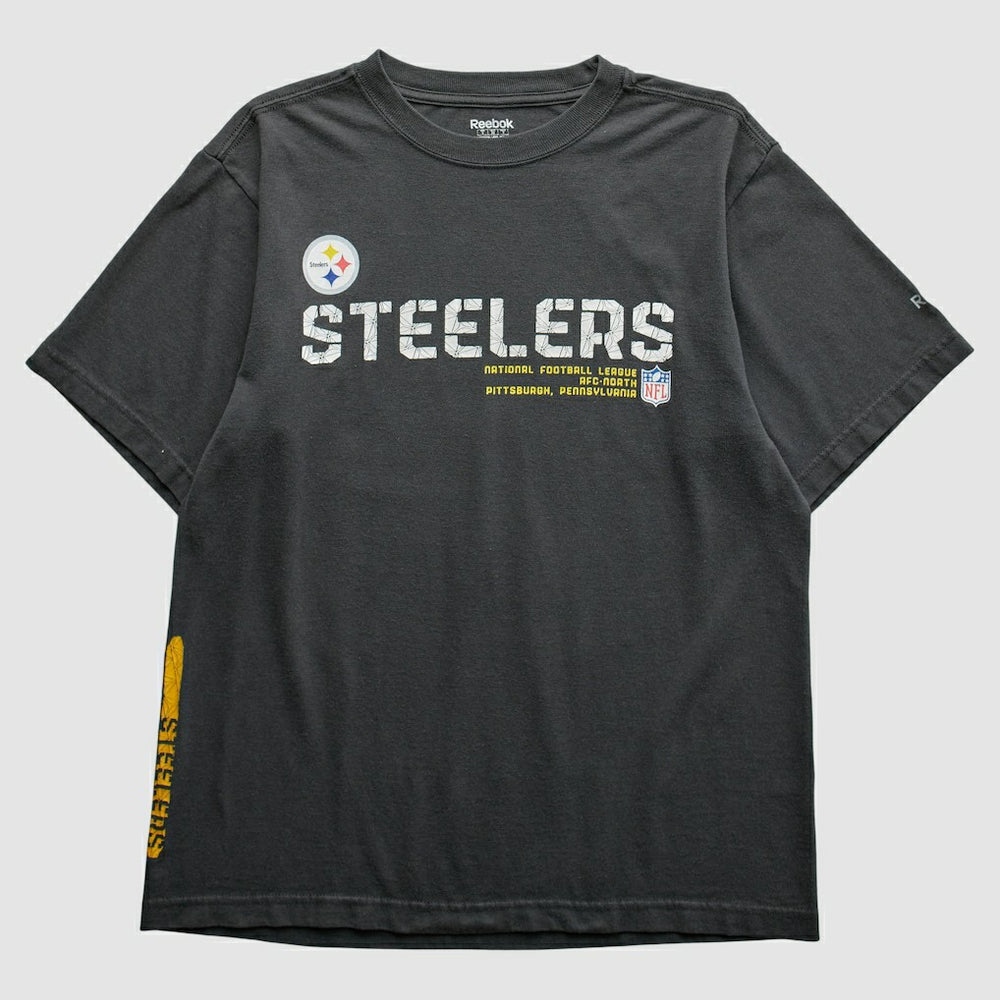Pittsburgh Steelers Reebok 2000s T-Shirt Black Vintage - Fanatics