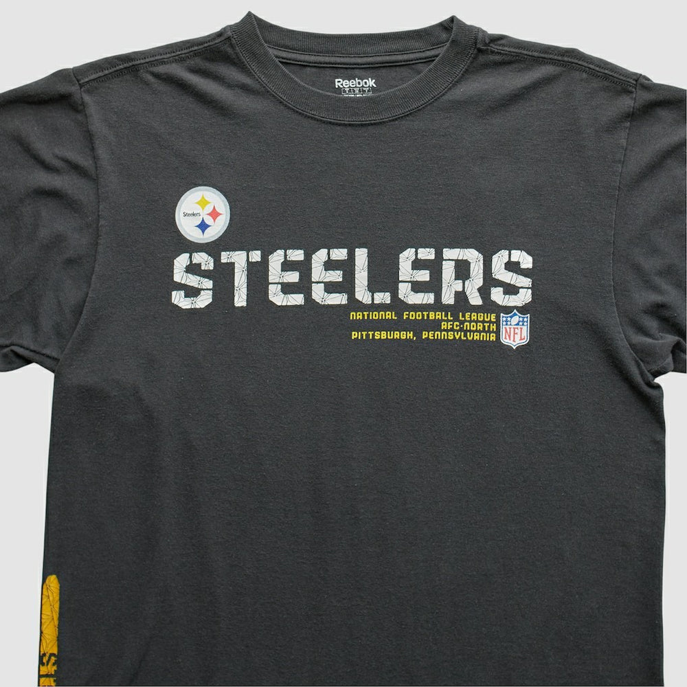 Pittsburgh Steelers Reebok 2000s T-Shirt Black Vintage - Fanatics