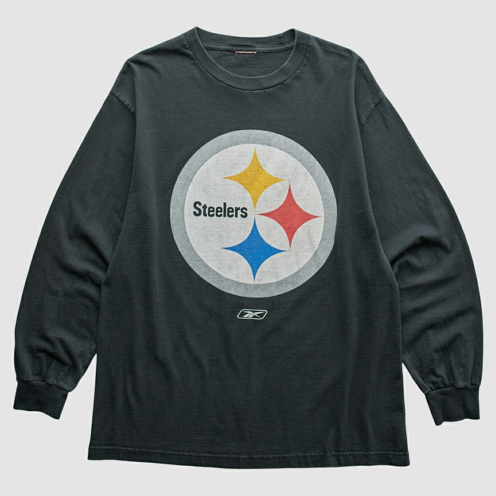 Pittsburgh Steelers Reebok 2000s T-Shirt Black Vintage - Fanatics