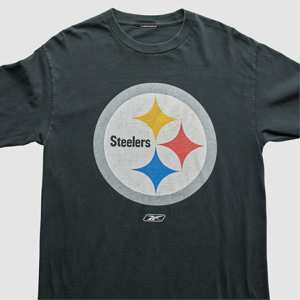 Pittsburgh Steelers Reebok 2000s T-Shirt Black Vintage - Fanatics