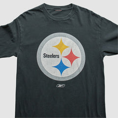 Pittsburgh Steelers Reebok 2000s T-Shirt Black Vintage - Fanatics
