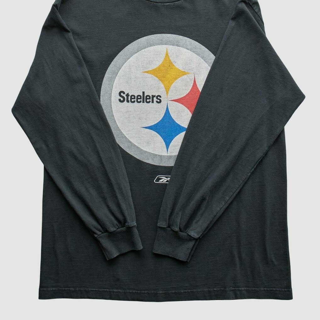 Pittsburgh Steelers Reebok 2000s T-Shirt Black Vintage - Fanatics