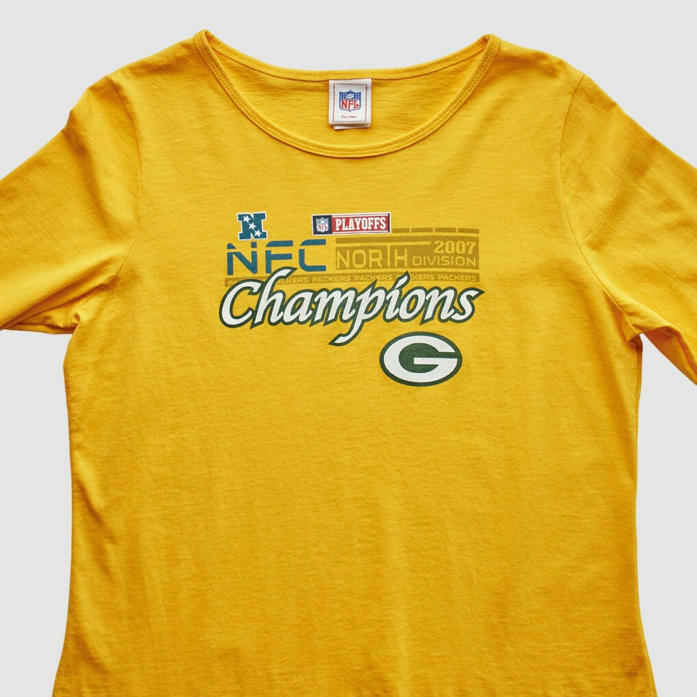 Green Bay Packers 2007 T-Shirt Yellow Vintage - Fanatics