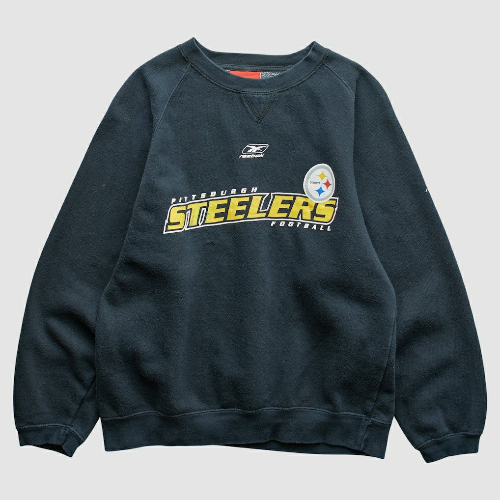 Pittsburgh Steelers Reebok 2000s Pullover Sweatshirt Black Vintage - Fanatics