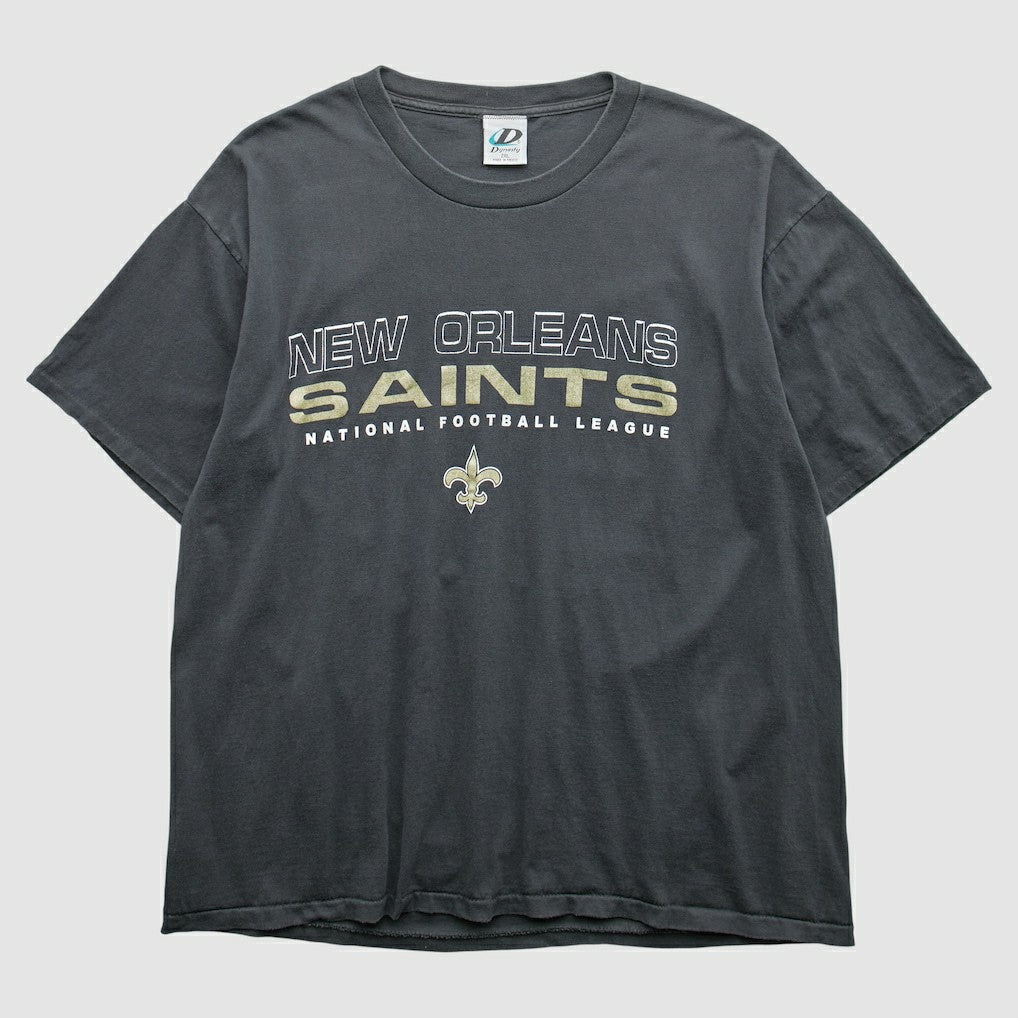 New Orleans Saints Dynasty 2000s T-Shirt Black Vintage - Fanatics