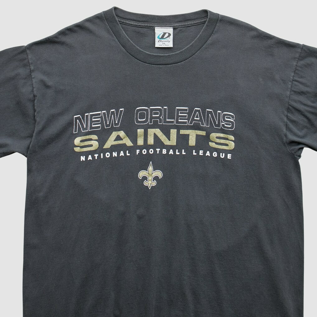 New Orleans Saints Dynasty 2000s T-Shirt Black Vintage - Fanatics