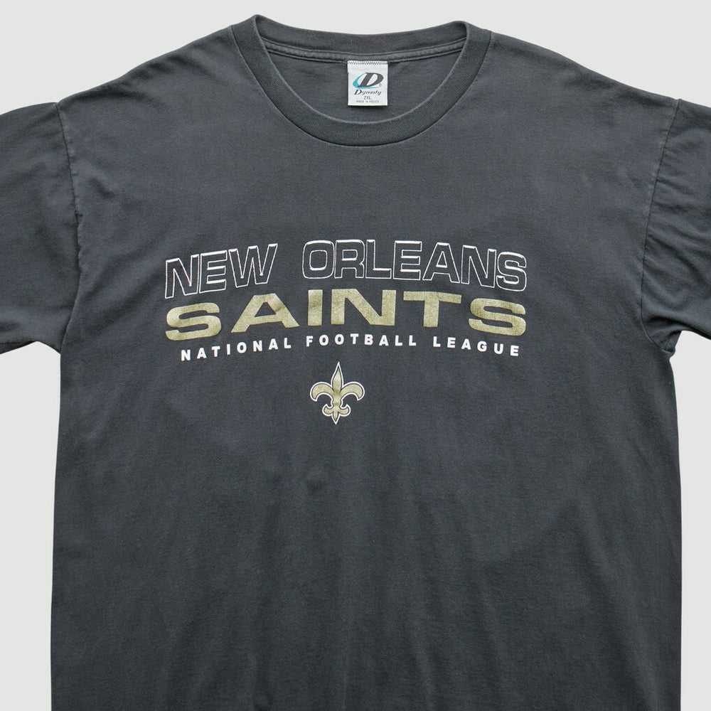 New Orleans Saints Dynasty 2000s T-Shirt Black Vintage - Fanatics