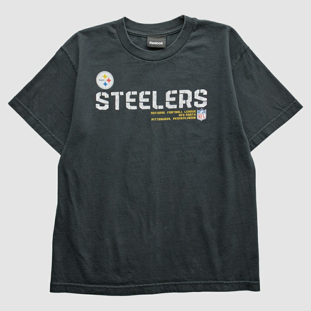Pittsburgh Steelers Reebok 2000s T-Shirt Black Vintage - Fanatics