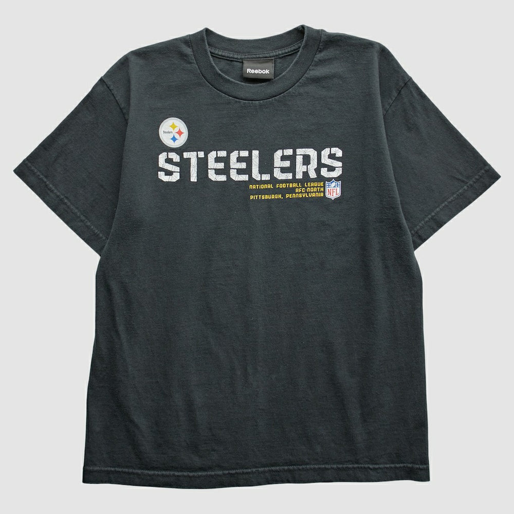 Pittsburgh Steelers Reebok 2000s T-Shirt Black Vintage - Fanatics